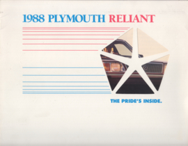 Reliant range brochure 1988, 16 pages, 09/1987, USA