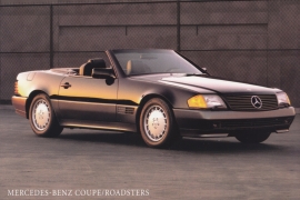 300 & 500 SL Roadster, A6-size, English language, USA, about 1991