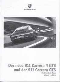 911 Carrera / Carrera 4 GTS pricelist, 102 pages, 04/2011, German