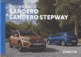 Sandero  & Sandero Stepway brochure, 32 pages, A4-size, 01/2021, Dutch language