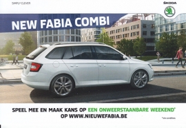 Fabia & Fabia Combi, A6-size double-sided picture card, Belgium, 2015