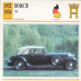 Horch 780 card, German language, D6 067 05-20