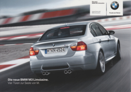 BMW M3 Limousine, fact card, 21x15 cm, Germany, c2008