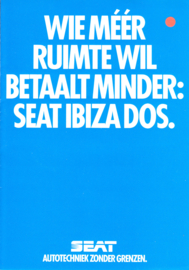 Ibiza Dos / Playa brochure, 4 pages, Dutch language, about 1988