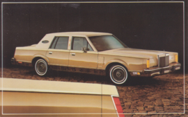 Continental Mark VI, US postcard, standard size, 1982