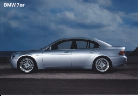 7-series Sedan (745i), large size postcard, 18 x 12,5 cm, German