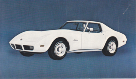 Corvette,  US postcard, standard size, 1975