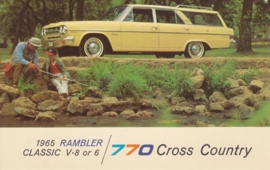 Classic V8/Six 770 Cross Country Wagon, US postcard, standard size, 1965, # AM65-4046G