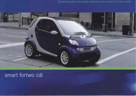 Smart Fortwo CDI, A6-size postcard, NAIAS 2005