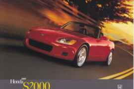 S2000 Convertible, US postcard, continental size, 2001, # ZO2115