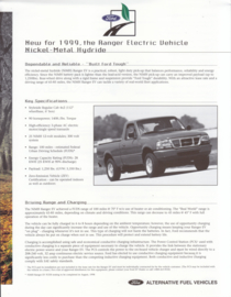 Ranger Electric leaflet, 2 pages, English language, 1999, # I-34434R3