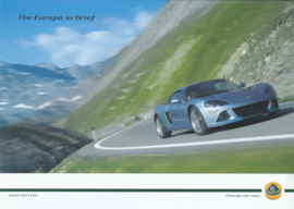 Europa S Coupe, 2 page leaflet, DIN A4-size, factory-issued, 2006, English language