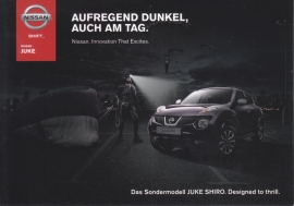 Juke Shiro special edition postcard,  DIN A6-size, about 2014, German language