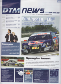 DTM News of 2010 Season, 8 pages, date 08-08-2010, German language