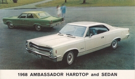 Ambassador Hardtop & Sedan, US postcard, standard size, 1968, AM68-7016