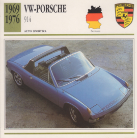 Porsche 914 1969-1976 card, Italian language, D1 078 08-16