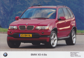 BMW X5, 3 different press photo's, Dutch, 2002