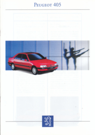 405 Sedan brochure, 12 pages, A4-size, 1993, German language
