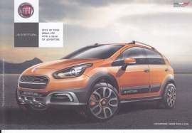 Avventura CUV, A6-size postcard, issued by Fiat India at Delhi Auto Expo, 2014