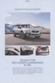 XC70 Black Edition leaflet, 2 pages, 10/2014, German language