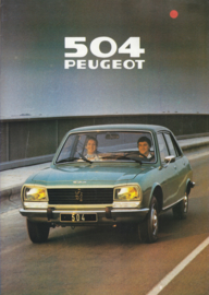 504 Sedan brochure, 16 pages, A4-size, 1979, Dutch language