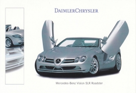 Mercedes-Benz Vision SLR Roadster, A6-size postcard, IAA 1999, German