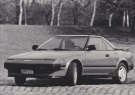 Toyota MR2 1600, press photo, Belgium, 1/1986