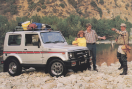 Samurai 4x4, large postcard, English language, USA, circa 1987
