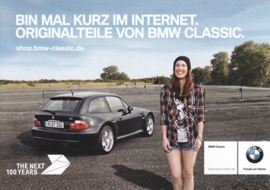 Classic, Z3 Coupe, A6-size postcard, factory issue, German, 2016