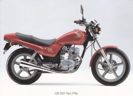 Honda CB 250 Two Fifty postcard, 18 x 13 cm, no text on reverse, about 1994