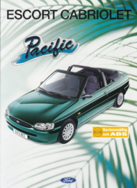 Escort Cabriolet Pacific brochure, 4 pages, A4-size, 12/1996, German language