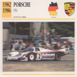 Porsche 956 1982-1986 card, Italian language, D2 481 33-11