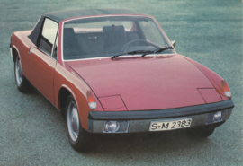 VW-Porsche 914/6, factory-issued postcard, 1970, # W24-025-0370-0404