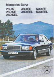 280/380/500 S-class brochure, 12 pages, 8/1979, Dutch language