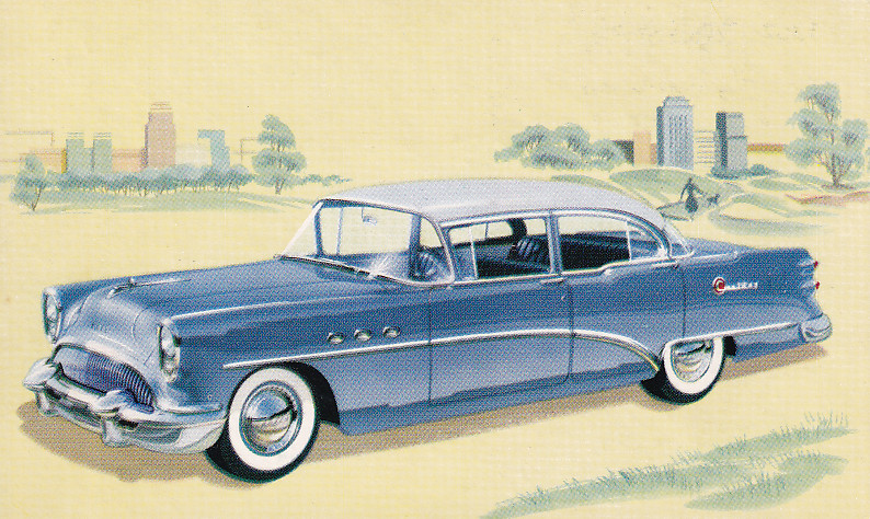 Century Sedan 61, US postcard, standard size, 1954, # NB-5406