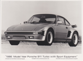 911 Turbo with Sport Equipment, press photo, UK, 1986