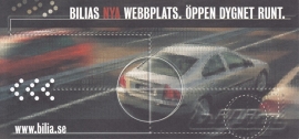 S60 card to promote Bilia.se website, Swedish dealer issue, 2002, Swedish language