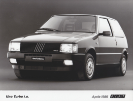 Fiat Uno Turbo i.e., press photo, Italy, 4/1985