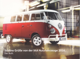 Bulli T1 Transporter, larger size postcard, 18 x 13,5 cm, 2016, German