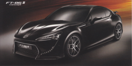 FT-86 II concept sportscar postcard, oblong size, English language
