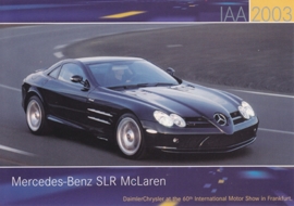 Mercedes-Benz SLR McLaren, A6-size postcard, IAA 2003