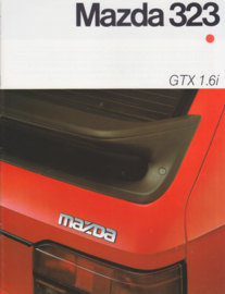 323 GTX 1.6i  brochure, 18 pages, 11/1985, Dutch language