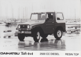 Daihatsu Taft 4x4 2500cc diesel resin top, press photo, Belgium, 1/1984
