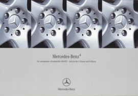 4MATIC all wheel drive brochure. 16 pages, 07/2002, German language