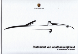 Boxster (981) introduction brochure in box, 60 pages, 12/2011, hard covers, Dutch
