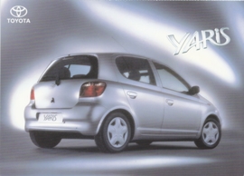 Yaris, foldcard, A5-size, Dutch, about 1999