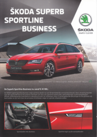Superb Sportline Business brochure, 6 pages, Dutch language, 02/2017
