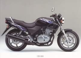 Honda CB 500 postcard, 18 x 13 cm, no text on reverse, about 1994