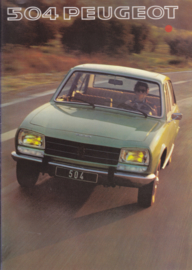 504 Sedan brochure, 20 pages, A4-size, 1977, Dutch language