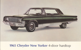 New Yorker 4-Door Hardtop, US postcard, large size, 1965